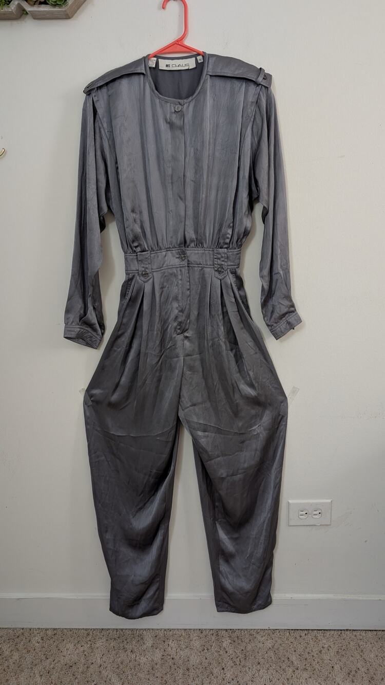 ms chaus satin vintage jumpsuit